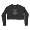 Denver Cropped Crew in Black - front view