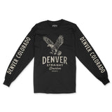Denver Longsleeve in Black - front-sleeves view