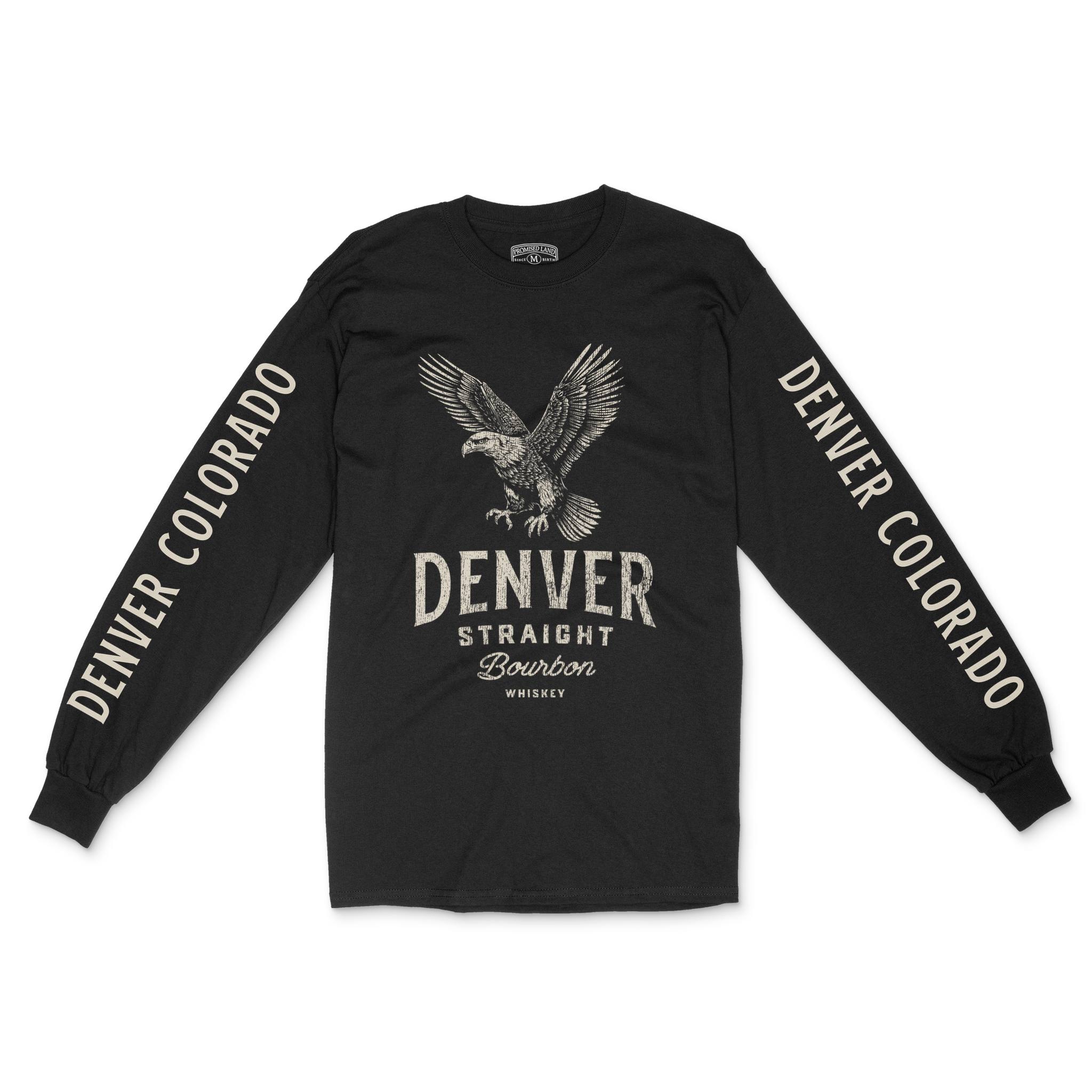 Denver Longsleeve in Black - front-sleeves view