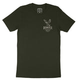 Denver Bourbon T-Shirt Dark Olive front