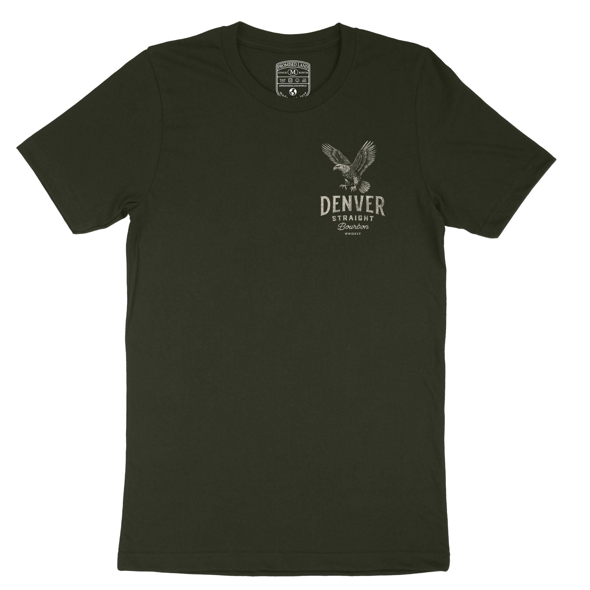 Denver Bourbon T-Shirt Dark Olive front