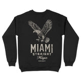 Miami Bourbon Crewneck Black back