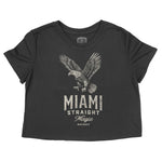 Miami Bourbon Cropped Tee Black front