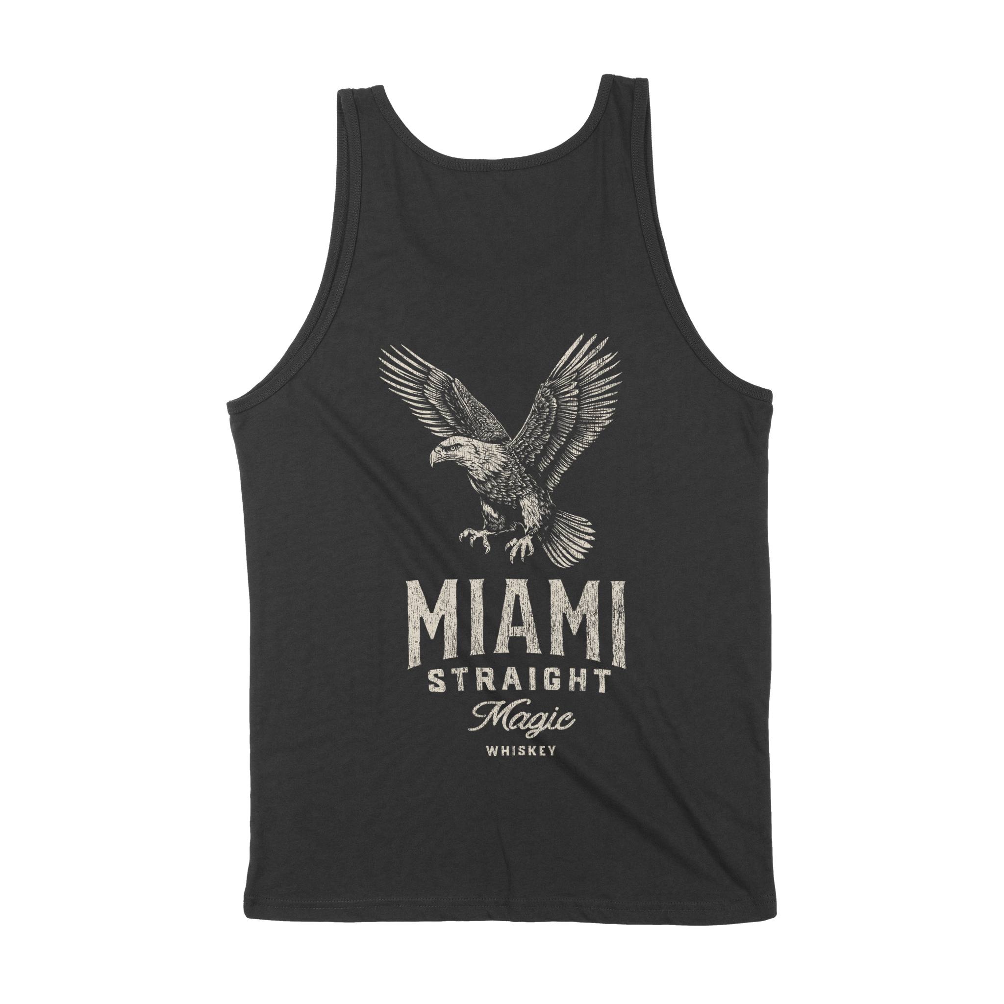 Miami Tank Top in Black - back view