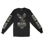 Miami Bourbon Longsleeve in Black - front view with sleeves