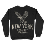 New York Bourbon Crewneck Black back