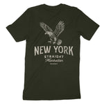 New York Bourbon T-Shirt Dark Olive back