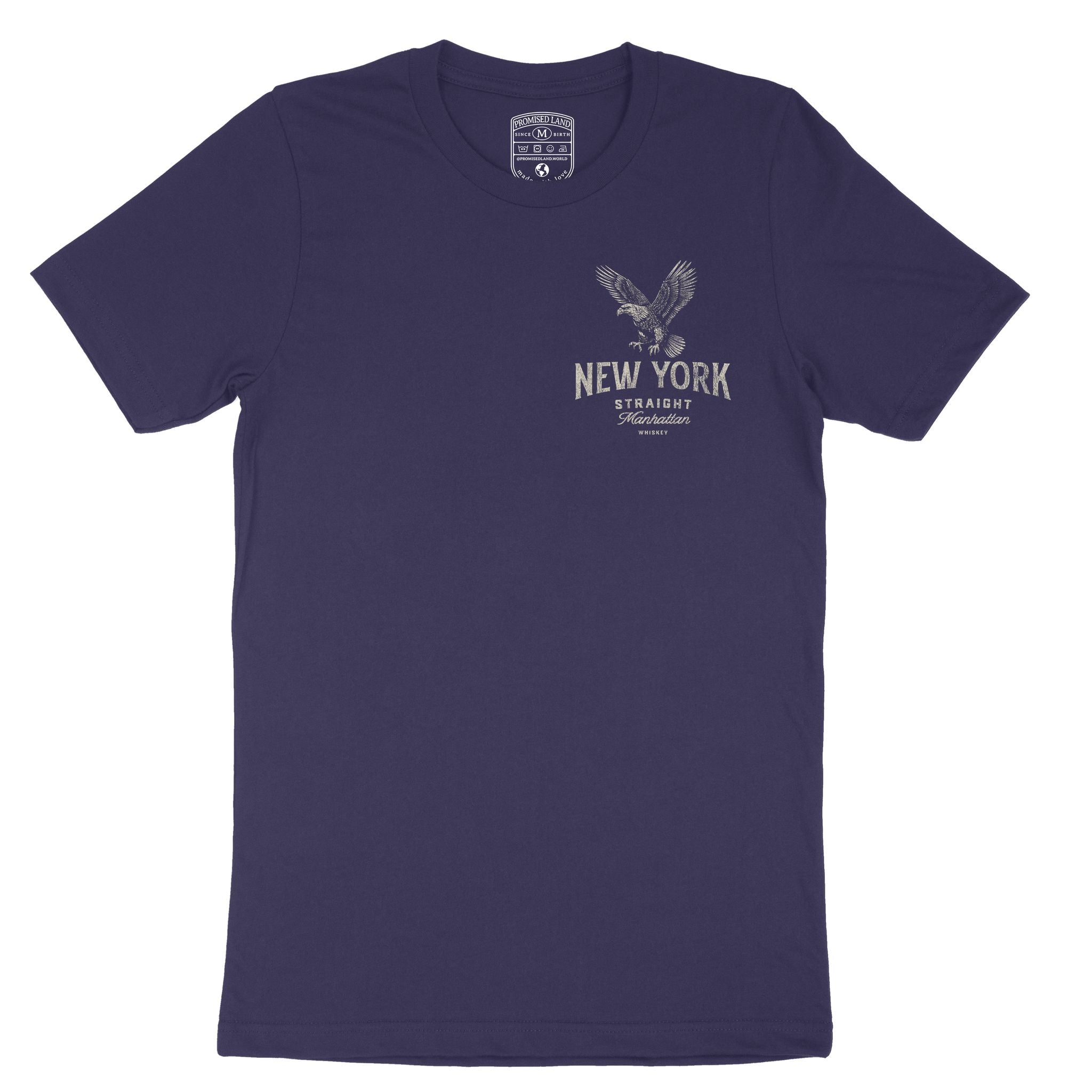 New York Bourbon T-Shirt Navy front
