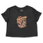 Denver Cropped Tee in Black - front view