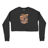 Denver Cropped Crew in Black - front view