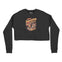 Denver Cropped Crew in Black - front view