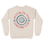Austin Crewneck in Natural - back view