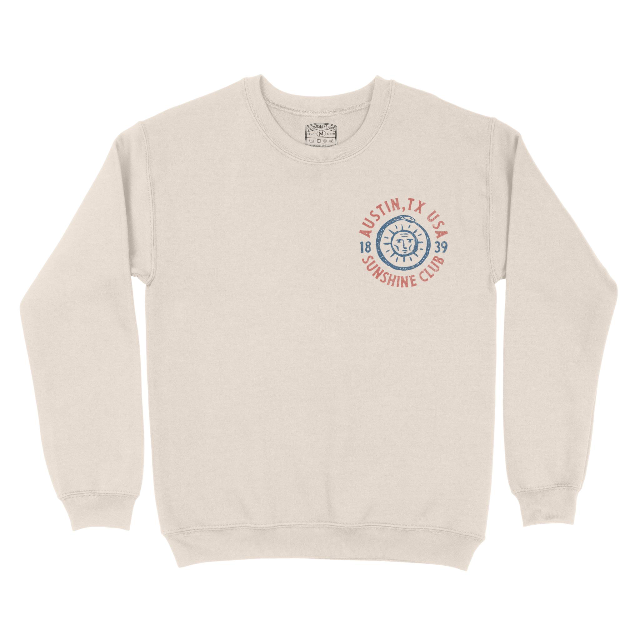 Austin Sun God Crewneck in Natural - front view