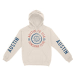 Austin Hoodie in Natural - front-sleeves view