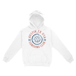 Austin Hoodie in White - front view