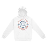 Austin Hoodie in White - front view
