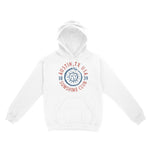 Austin Hoodie in White - front view