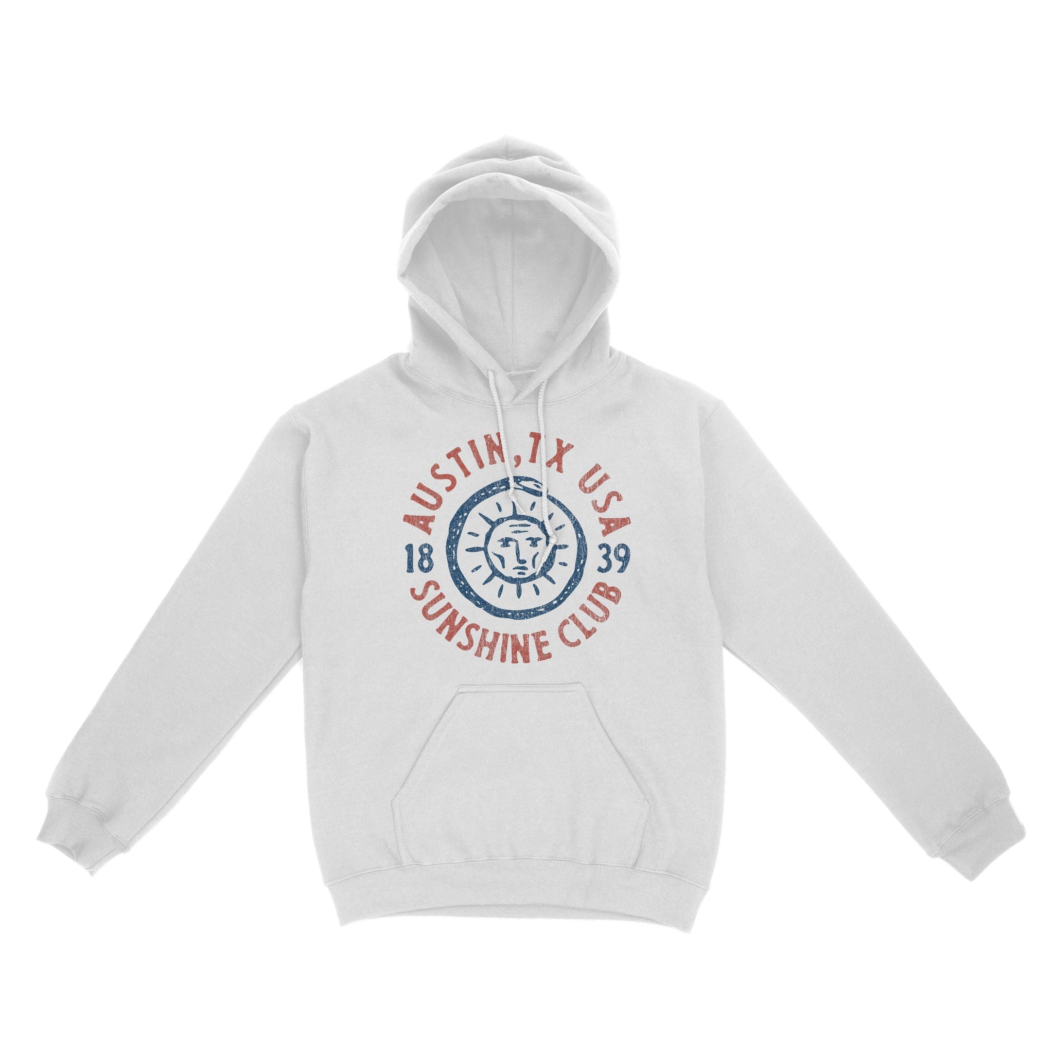 Austin Sun God Hoodie White front