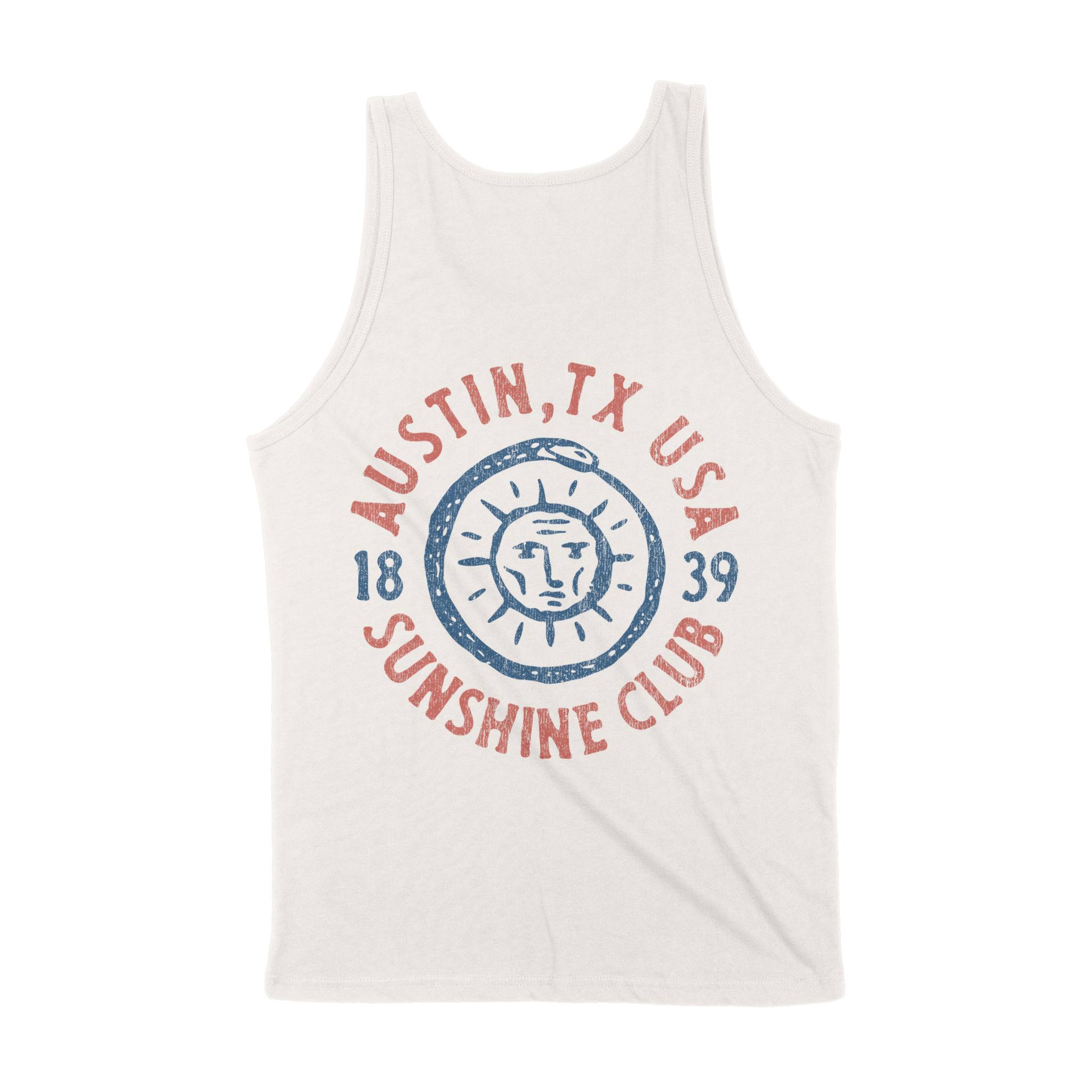 Austin Sun God Tank Top in Vintage - back view