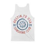 Austin Sun God Tank Top White back