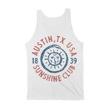 Austin Sun God Tank Top White back
