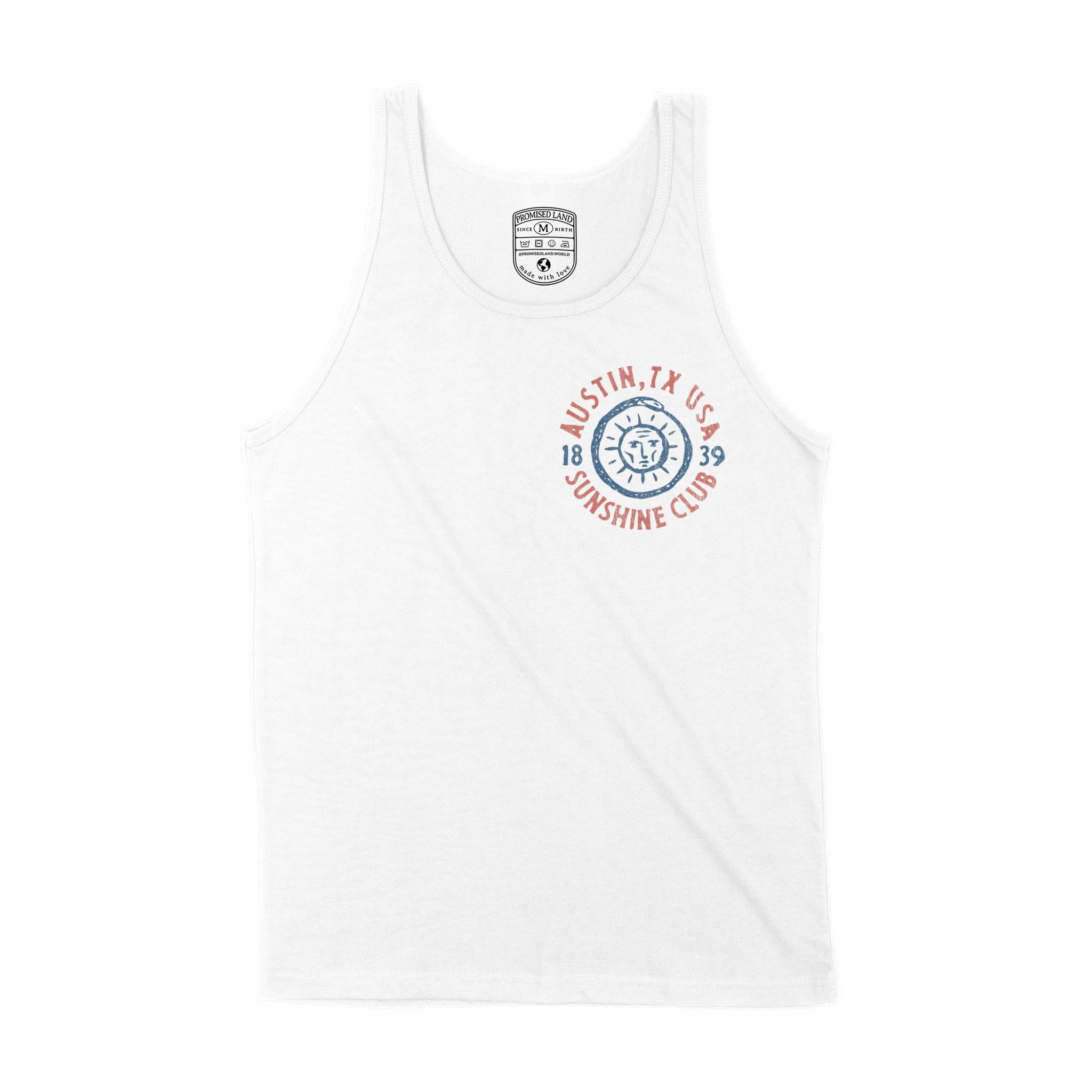 Austin Tank Top in White - front view