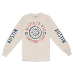 Austin Sun God Longsleeve in Natural - front view with sleeves