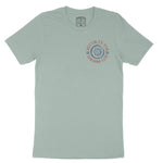 Austin Sun God T-Shirt Dusty Blue front