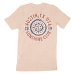 Austin Sun God T-Shirt Peach back