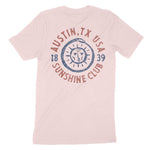 Austin Sun God T-Shirt Soft Pink back