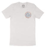 Austin Sun God T-Shirt Vintage White front