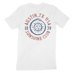 Austin Sun God T-Shirt White back
