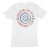 Austin Sun God T-Shirt White back