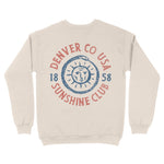Denver Crewneck in Natural - back view