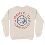 Denver Crewneck in Natural - back view
