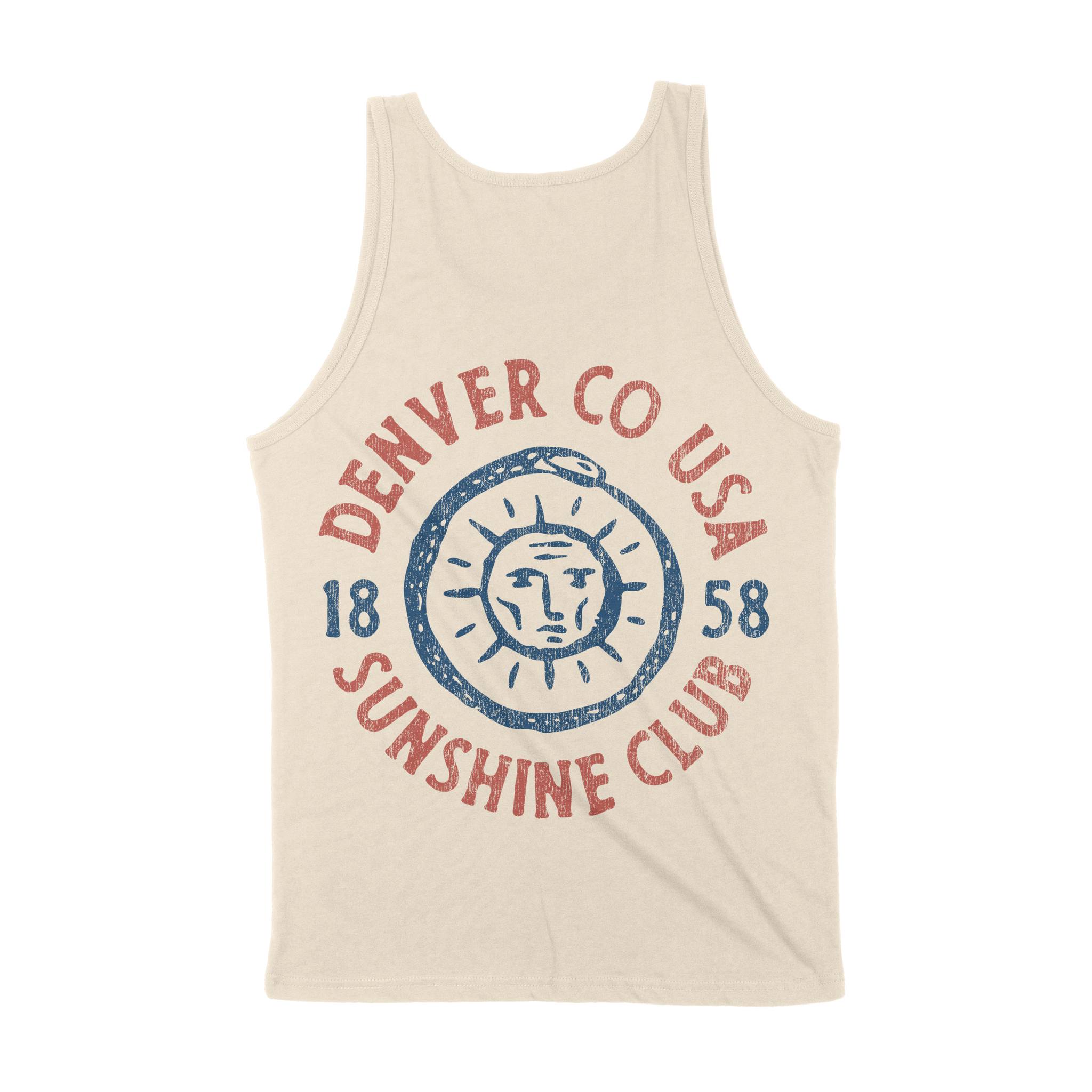 Denver Sun God Tank Top Natural back