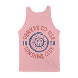 Denver Sun God Tank Top Pink back