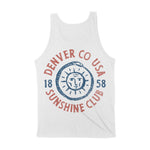 Denver Sun God Tank Top White back