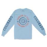 Denver Longsleeve in Light Blue - front-sleeves view