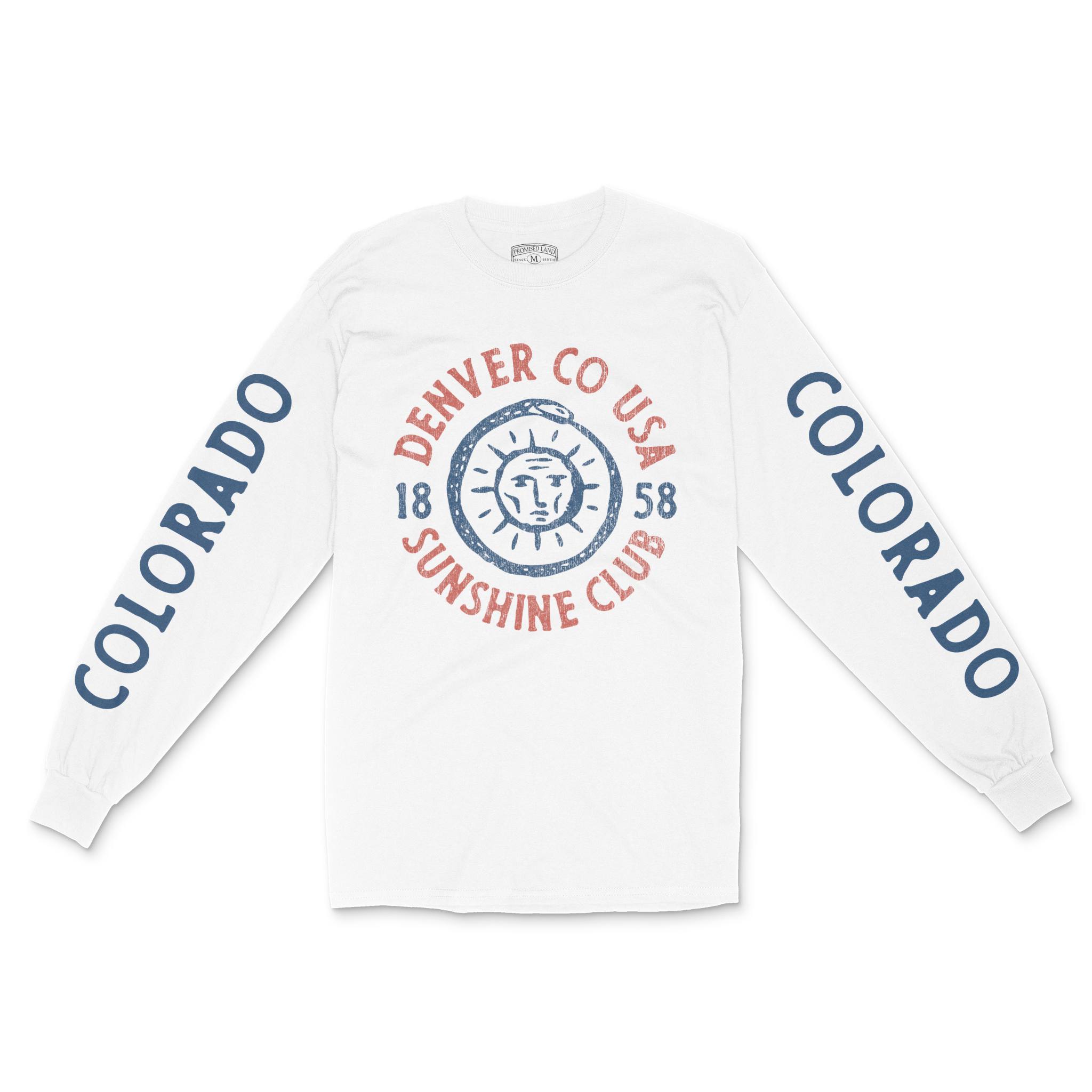 Denver Longsleeve in White - front-sleeves view