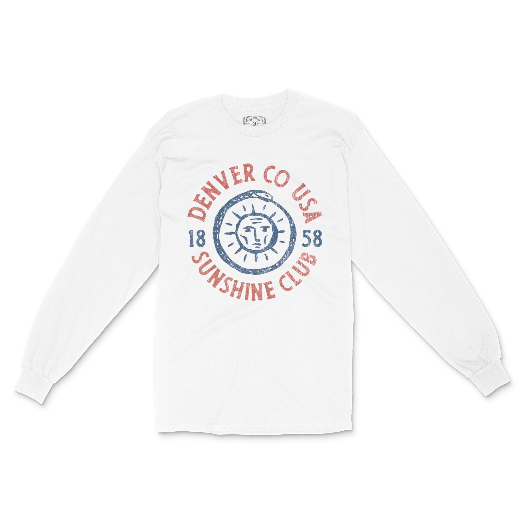 Denver Longsleeve in White - front view