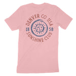 Denver Sun God T-Shirt Pink back