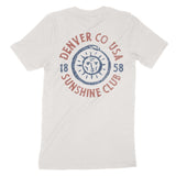 Denver Sun God T-Shirt Vintage White back