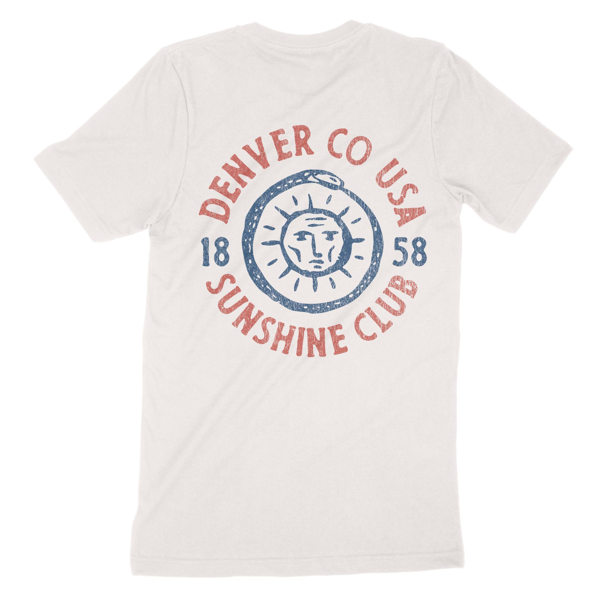 Denver Sun God T-Shirt in Vintage - back view
