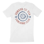 Denver Sun God T-Shirt White back