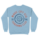 Miami Sun God Crewneck Light Blue back