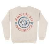 Miami Sun God Crewneck in Natural - back view
