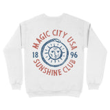 Miami Sun God Crewneck White back