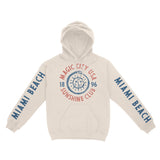 Miami Hoodie in Natural - front-sleeves view