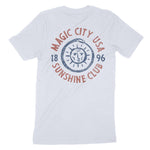 Miami Sun God T-Shirt Light Blue back